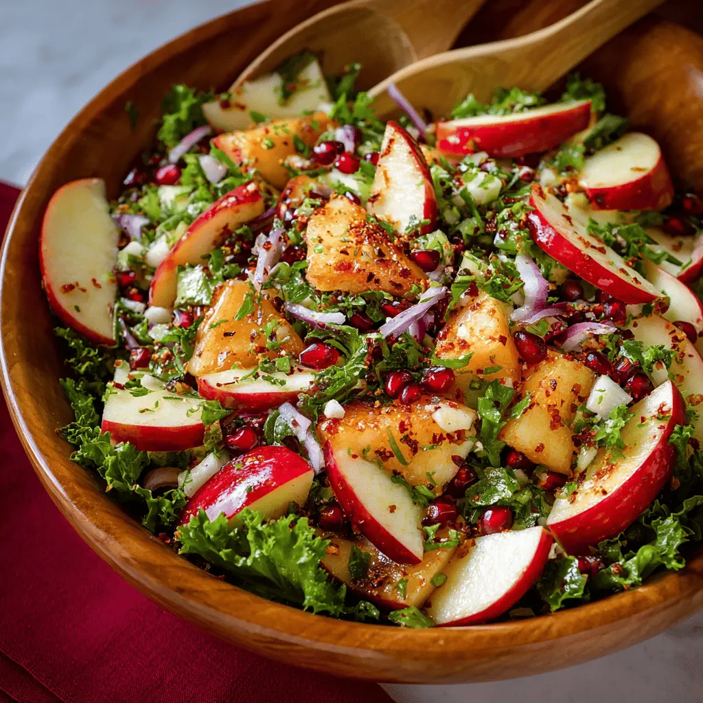 Apple Salad Delight with Turkey Bacon and Chicken Ham Twist