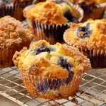 Bakery-Style Blueberry Muffins – Fluffy & Bursting with Flavor