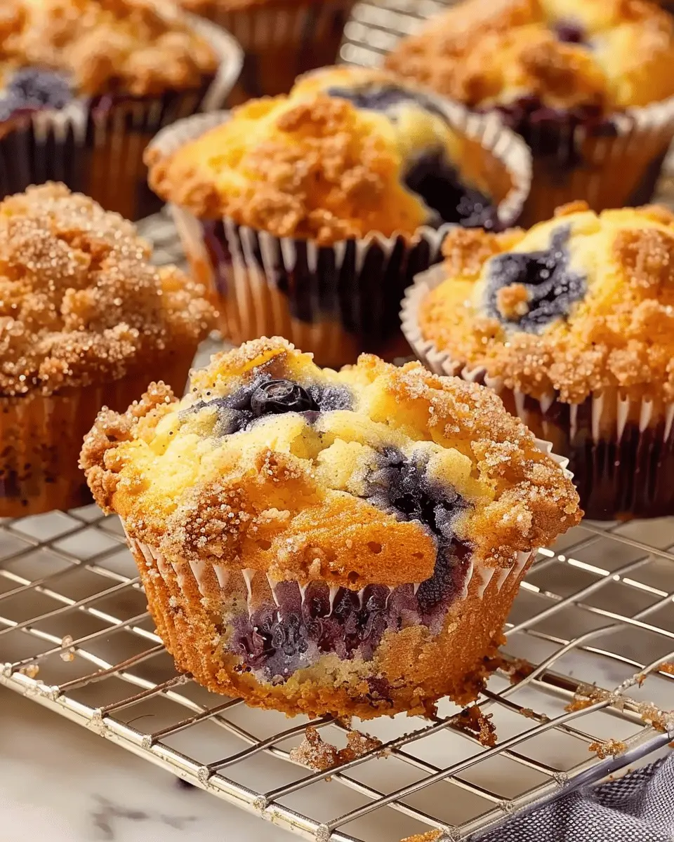 Bakery-Style Blueberry Muffins: Fluffy & Bursting with Flavor