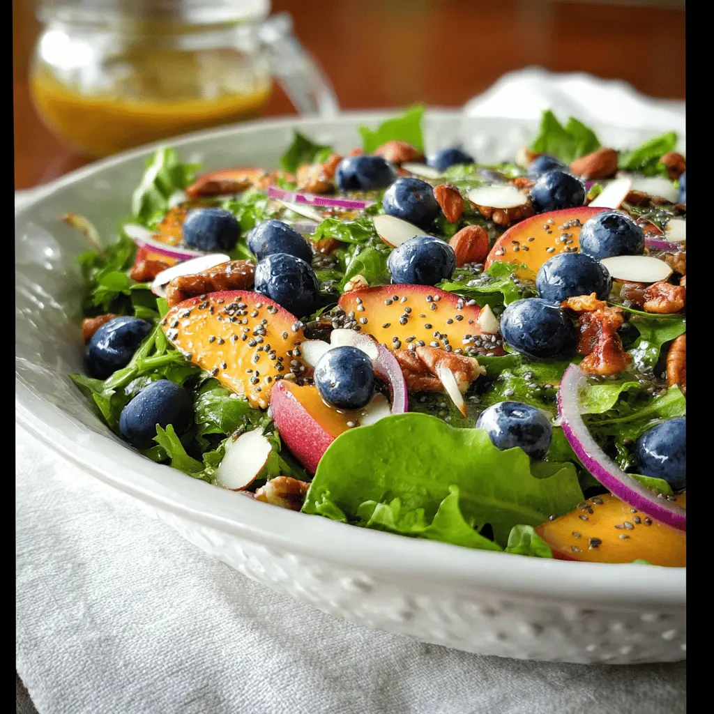 Blueberry Peach Poppy Seed Salad: A Refreshing Summer Delight