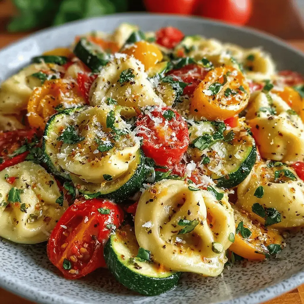 Cheese Tortellini Summer Veggies: A Colorful and Easy Delight