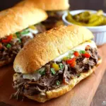 Crock Pot Italian Beef Sandwiches