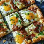 Easy Puff Pastry Breakfast Pizza