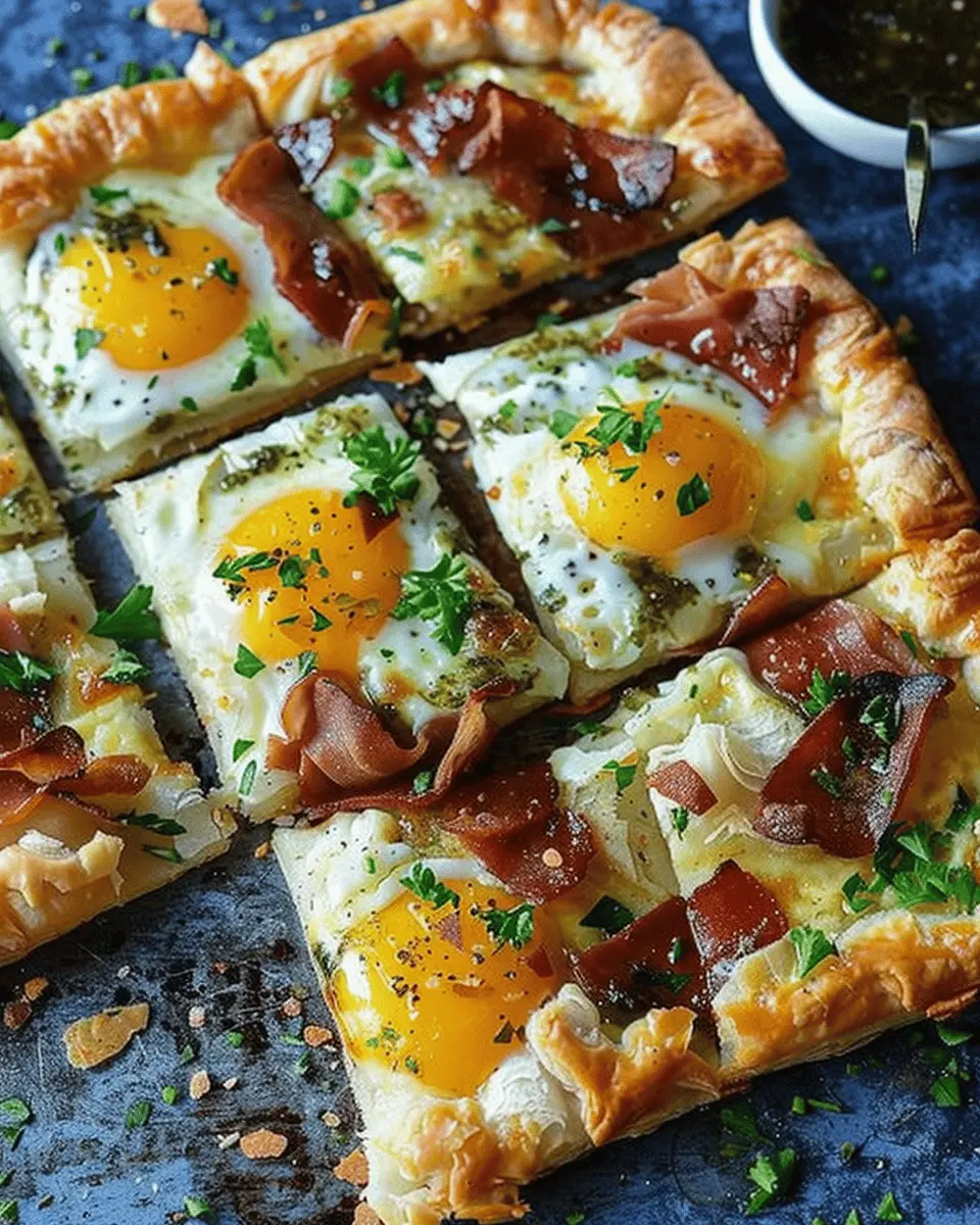 Easy Puff Pastry Breakfast Pizza: A Delicious Twist with Turkey Bacon and Chicken Ham