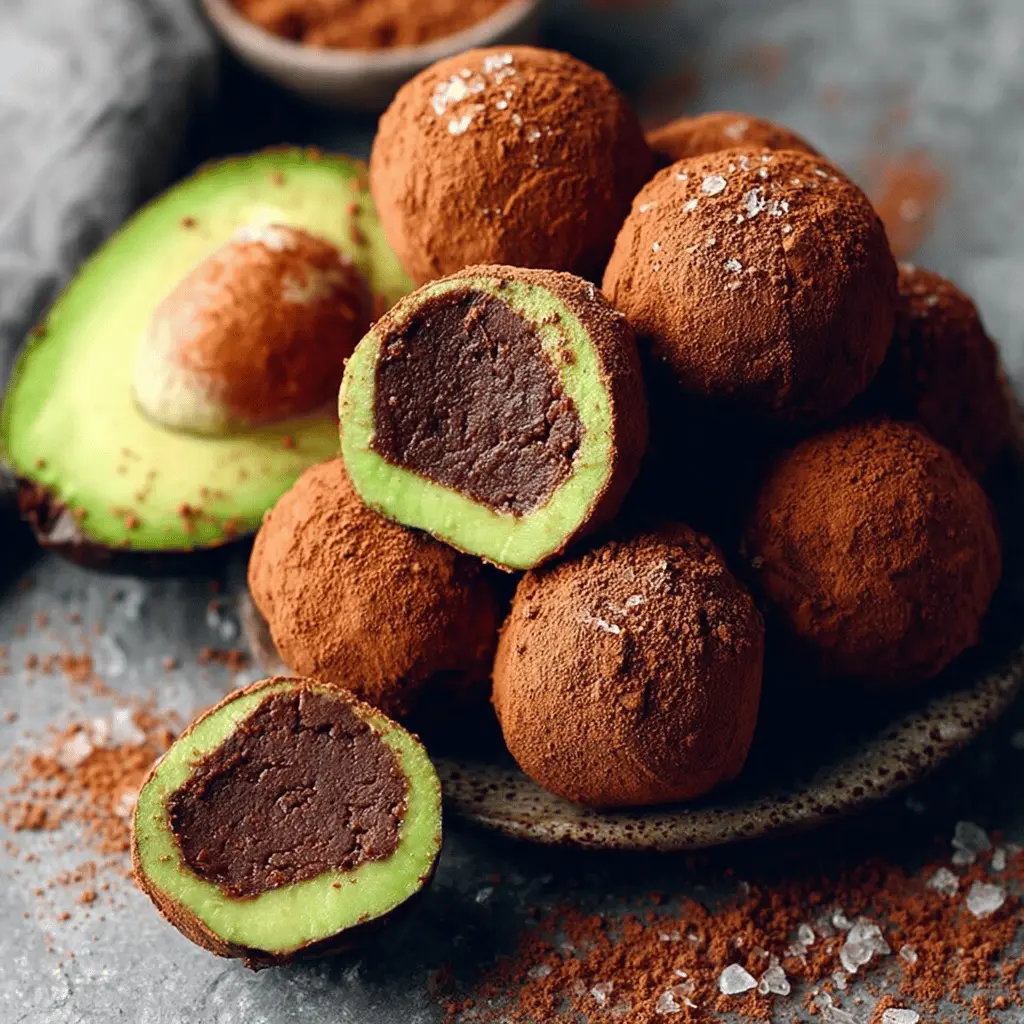 No-Bake Chocolate Avocado Truffles: Easy, Indulgent Delight