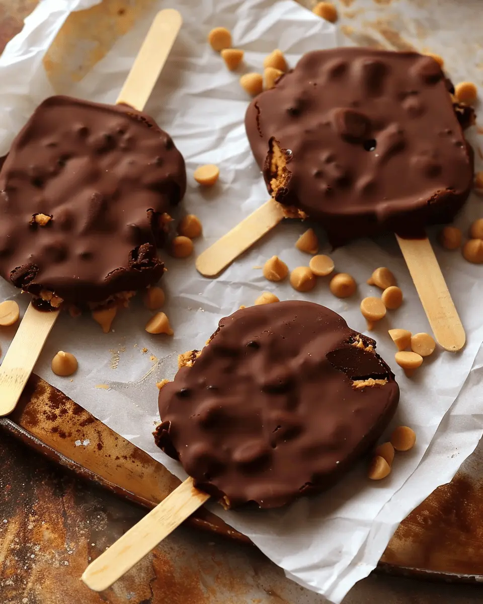Peanut Butter Chip Frozen Yogurt Bars: The Best Summer Treat