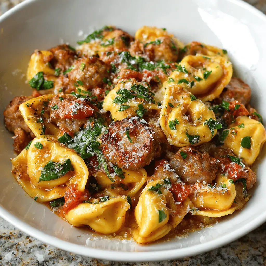 Sausage and Tortellini Pasta: A Flavorful Easy Dinner Delight