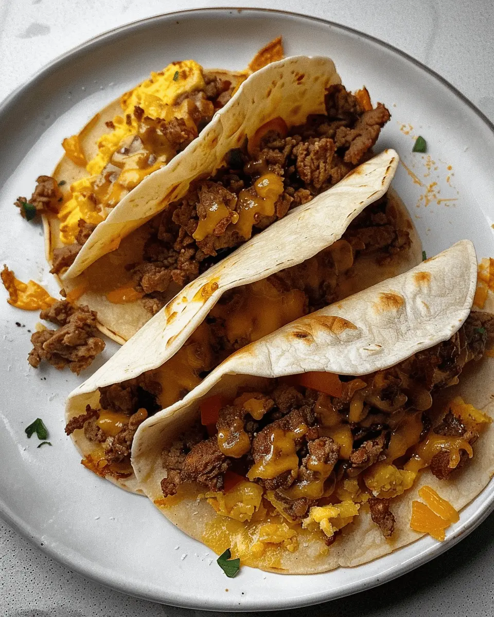 Simple Baked Breakfast Tacos: A Healthy Twist with Turkey Bacon and Chicken Ham