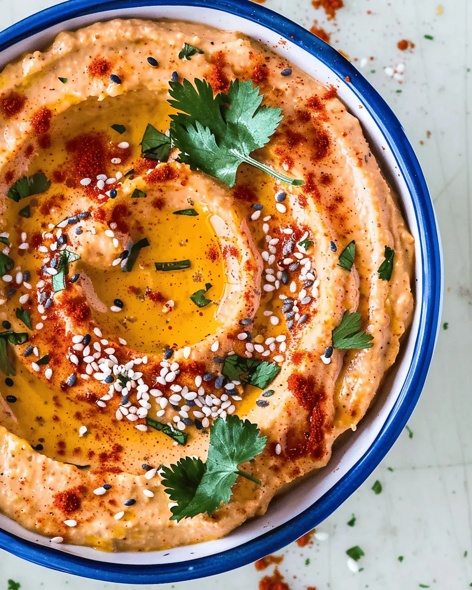 Spicy Paprika Hummus: The Best Crunchy Seed Garnish Recipe