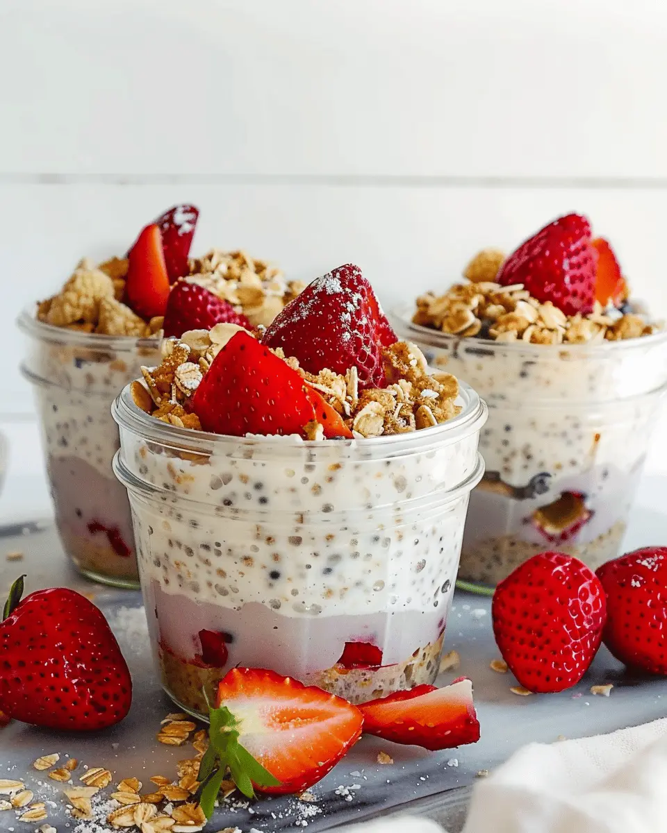 Strawberry Cheesecake Overnight Oats: Easy & Delicious Start