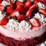 Strawberry Red Velvet Cheesecake Recipe