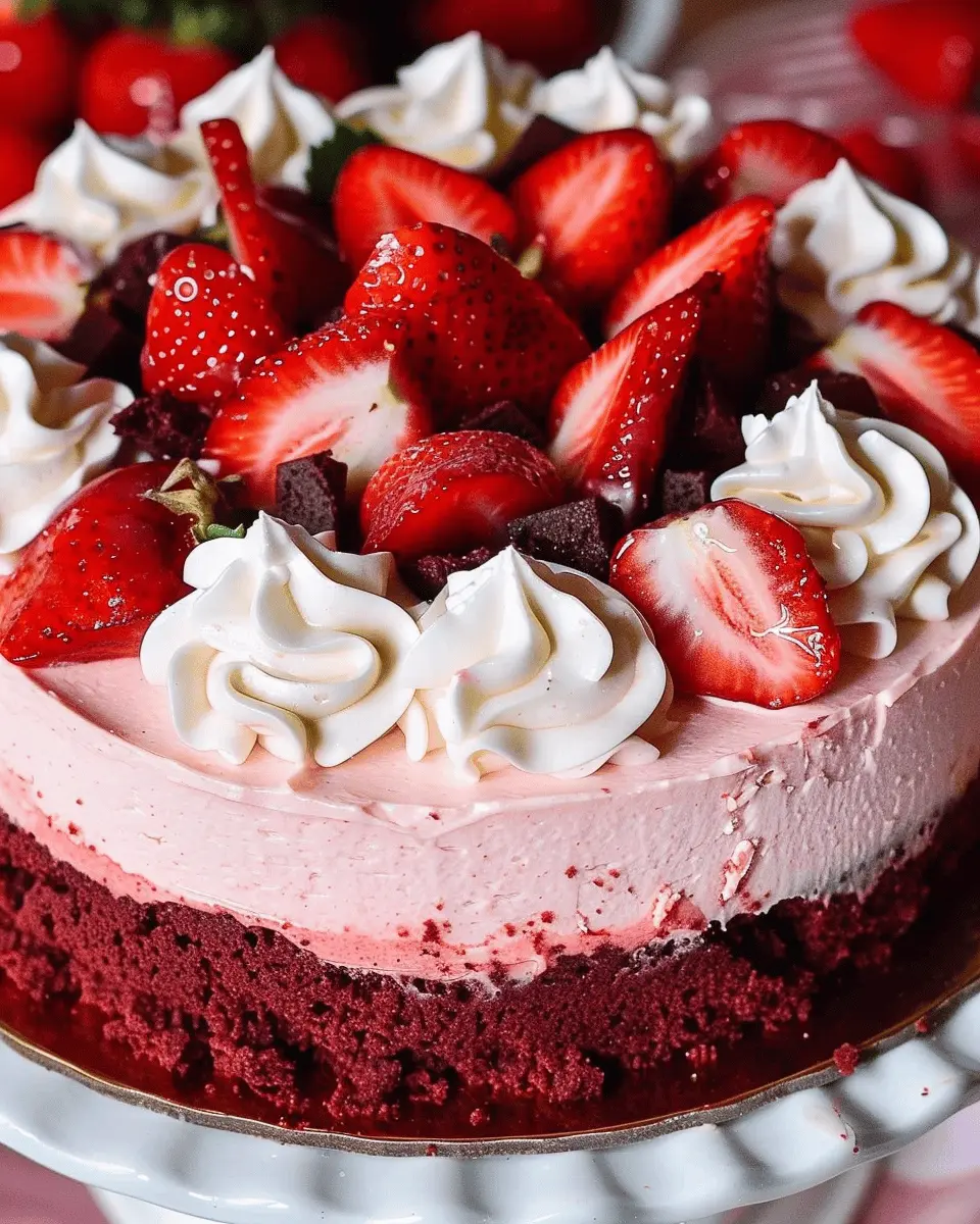 Strawberry Red Velvet Cheesecake Recipe: A Decadent Treat for All