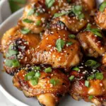 Air Fryer Korean Soy Garlic Chicken Thighs (Easy Recipe)