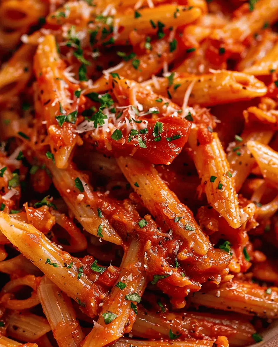 Arrabiata Pasta: Easy Recipe with Turkey Bacon and Chicken Ham