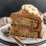 Banana Hazelnut Cake With Nutella Frosting