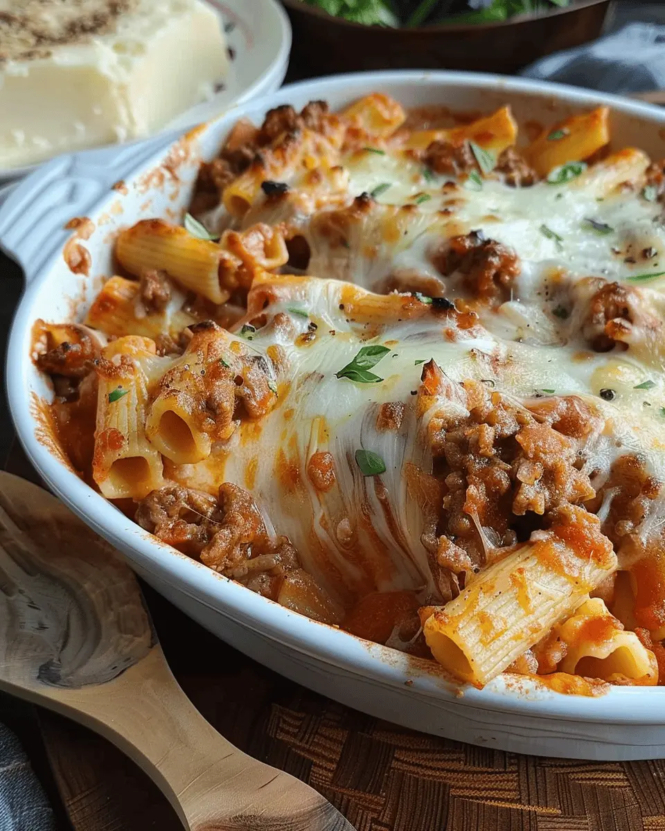 Beef Rigatoni Cheese Bake – Hearty, Cheesy Comfort You’ll Love