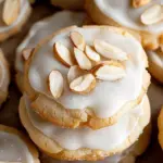 Chewy Iced Almond Sugar Cookies with Sliced Almonds (Glazed & Tender)