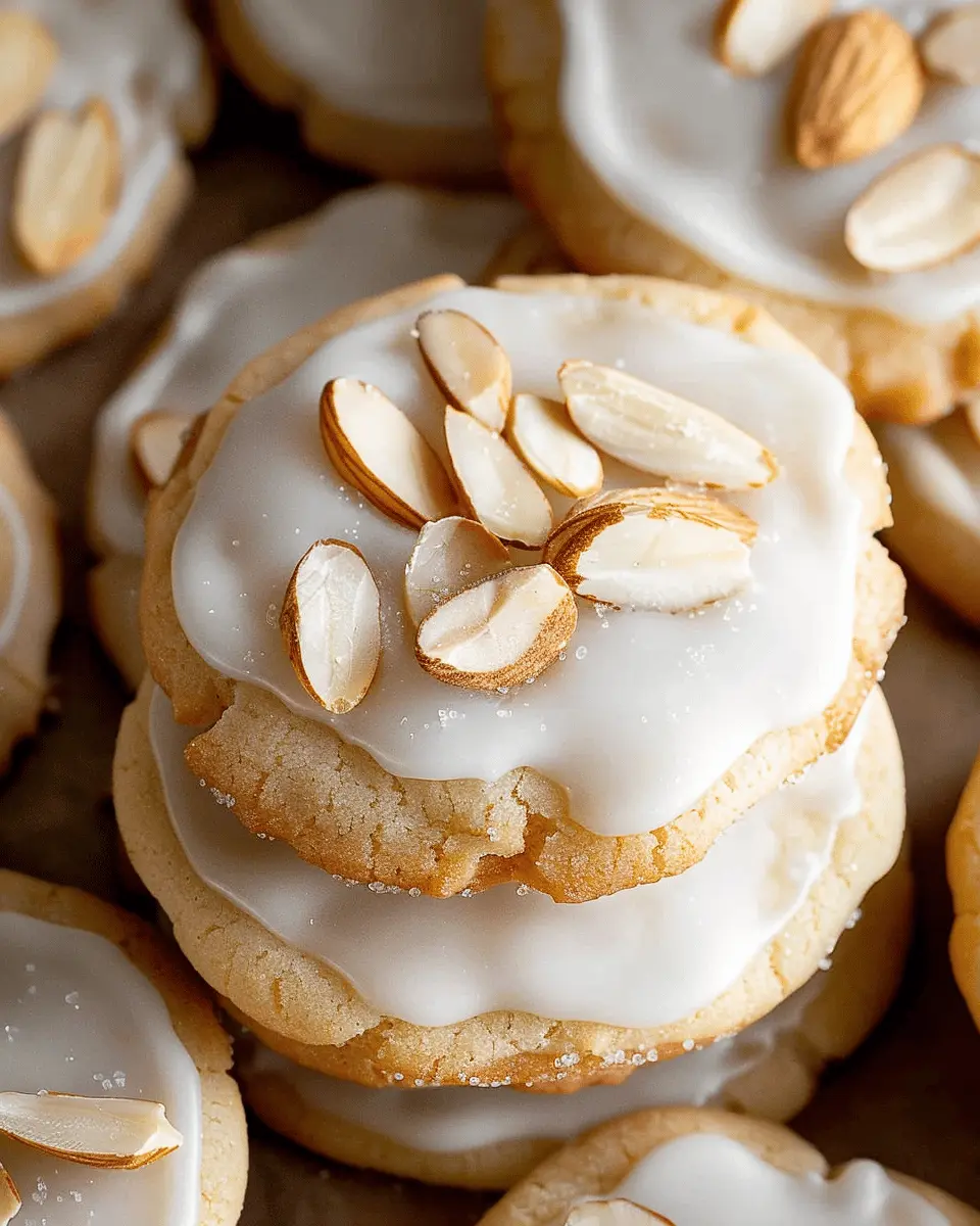 Chewy Iced Almond Sugar Cookies: Indulgent & Glazed Delight
