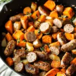 Chicken & Apple Sausage and Sweet Potato Skillet
