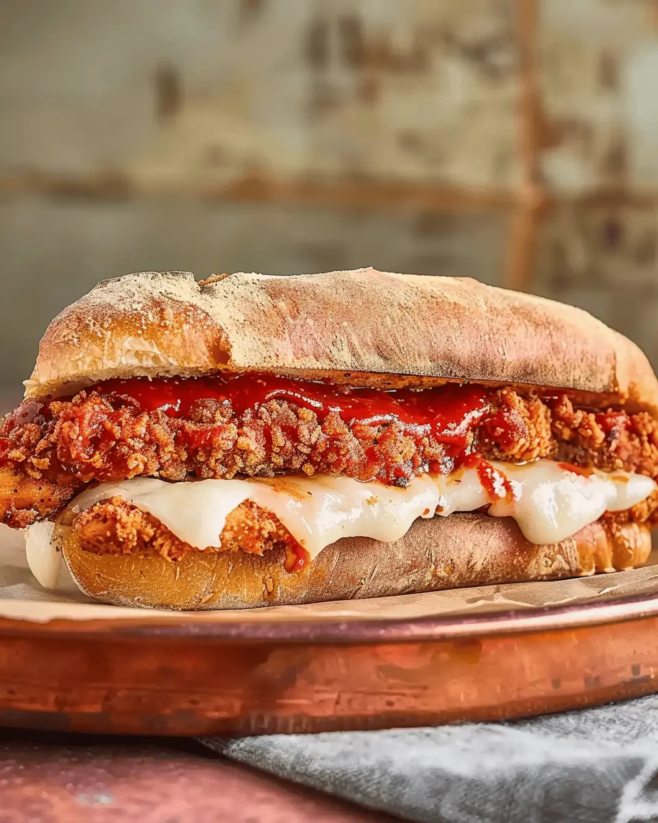 Chicken Parmesan Sandwich: A Juicy, Homemade Delight to Savor