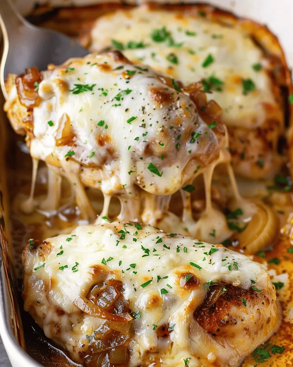 Creamy French Onion Chicken: Savory and Cheesy Comfort Dish