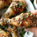 Crunchy Garlic Parmesan Chicken Drumsticks Recipe