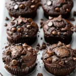 Double Chocolate Chip Muffins – Rich and Fudgy Bakery Style