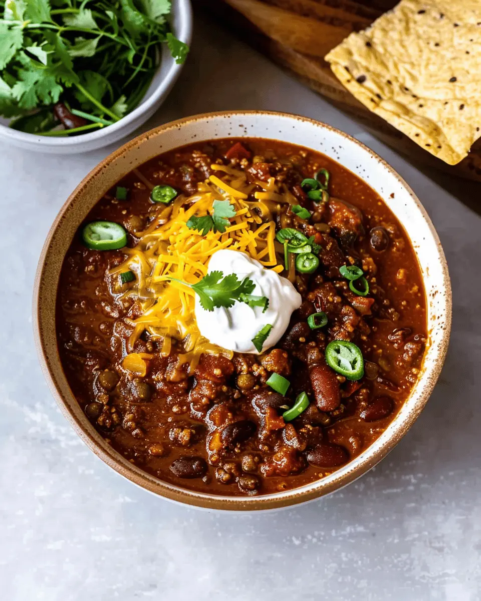 Dutch Oven Chili with Turkey Bacon and Chicken Ham Delight