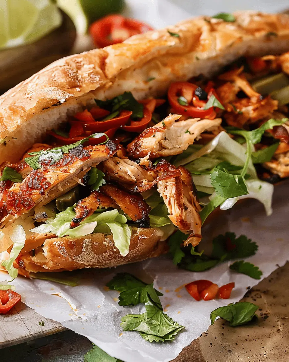 Flavor-Packed Chicken Torta Sandwich – Bold Twist with Turkey Bacon