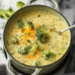 High Protein Broccoli Cheddar Soup