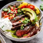 High Protein Steak Fajita Bowl