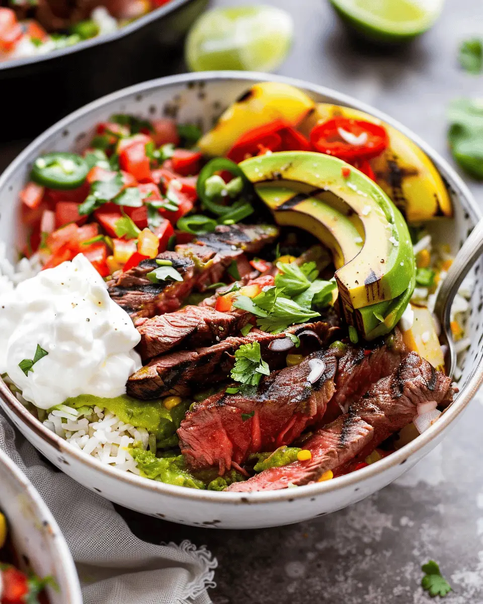 High Protein Steak Fajita Bowl: Easy Recipe for a Delicious Meal