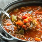 High Protein Stuffed Pepper Soup
