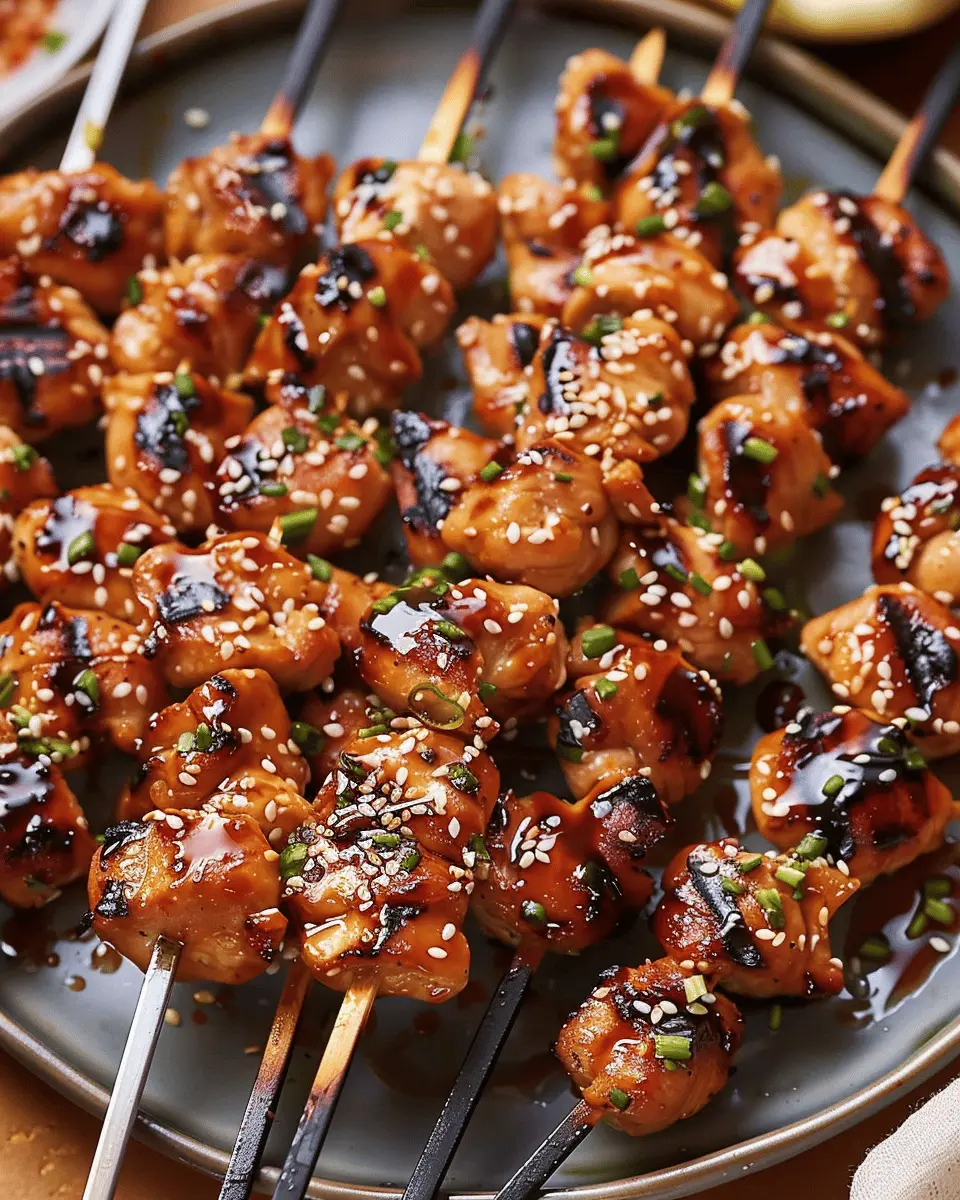 Juicy Teriyaki Chicken Skewers: Sweet & Savory Grilling Delight