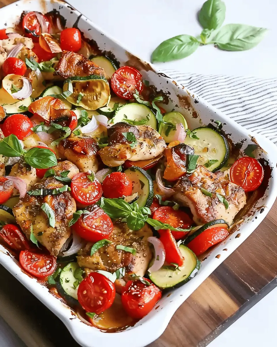 Mediterranean Chicken Zucchini Bake: A Healthy One-Pan Delight