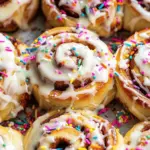 Overnight Funfetti Cinnamon Rolls – Soft, Sweet & Bursting with Colorful Fun!