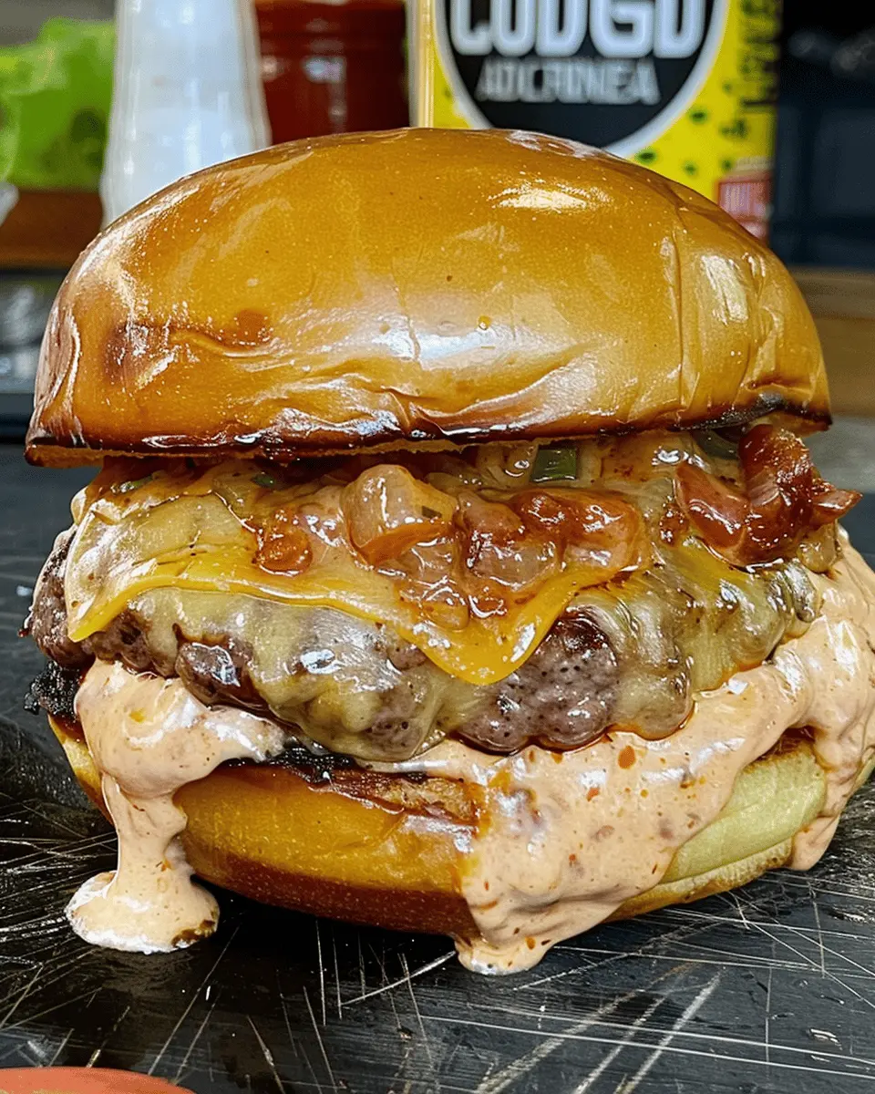 Smoked Cajun Burgers: Juicy, Spicy &amp; Loaded with Cheese Delight