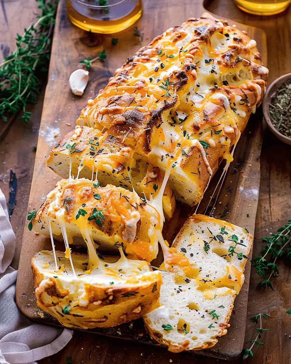 Soft Garlic Herb Cheddar Cheese Bread: The Best Homemade Delight