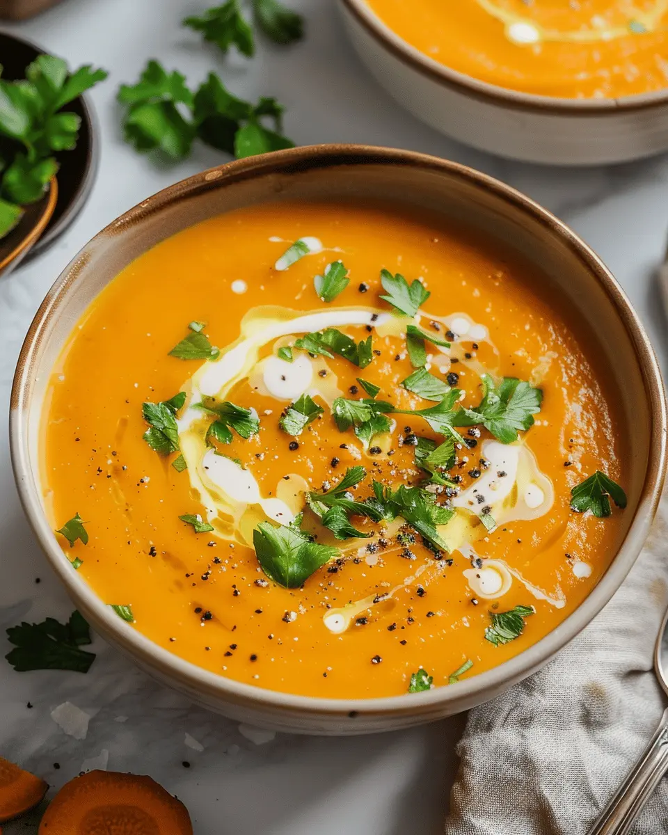 Spiced Carrot Ginger Soup: A Comforting and Easy Delight