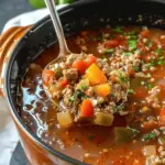 High Protein Stuffed Pepper Soup