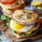 High Protein Breakfast Sandwiches