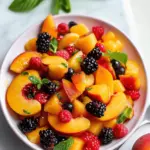 Summer Peach Fruit Salad Light Juicy and Perfect for Hot Days