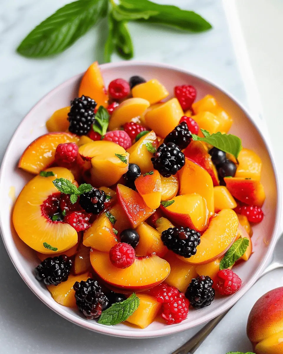 Summer Peach Fruit Salad: Juicy, Light, and Perfect for Hot Days