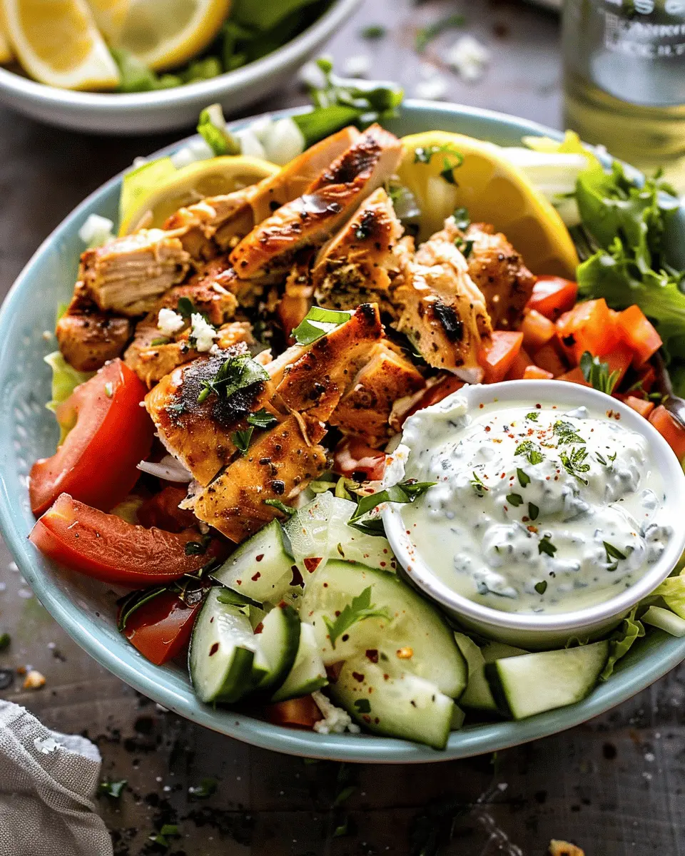 Refreshing Chicken Tzatziki Bowls: A Light and Delicious Lunch