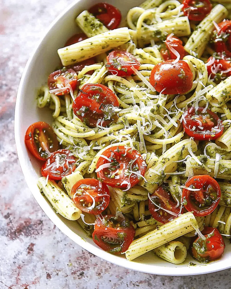 Pesto Pasta with Roasted Tomatoes: A Delightfully Easy Recipe