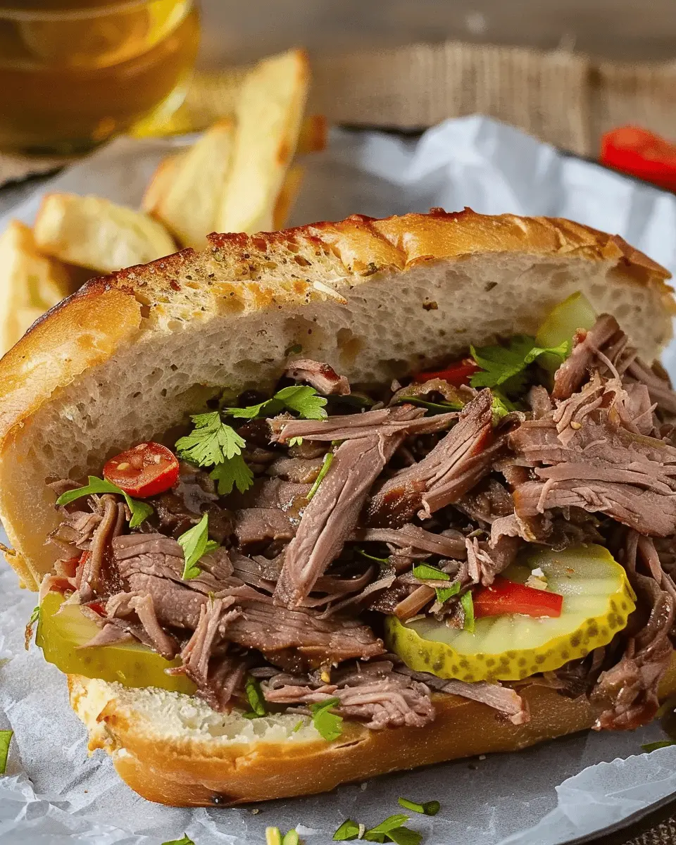 Italian Beef Sandwich Delight: Easy Recipe for Homemade Bliss