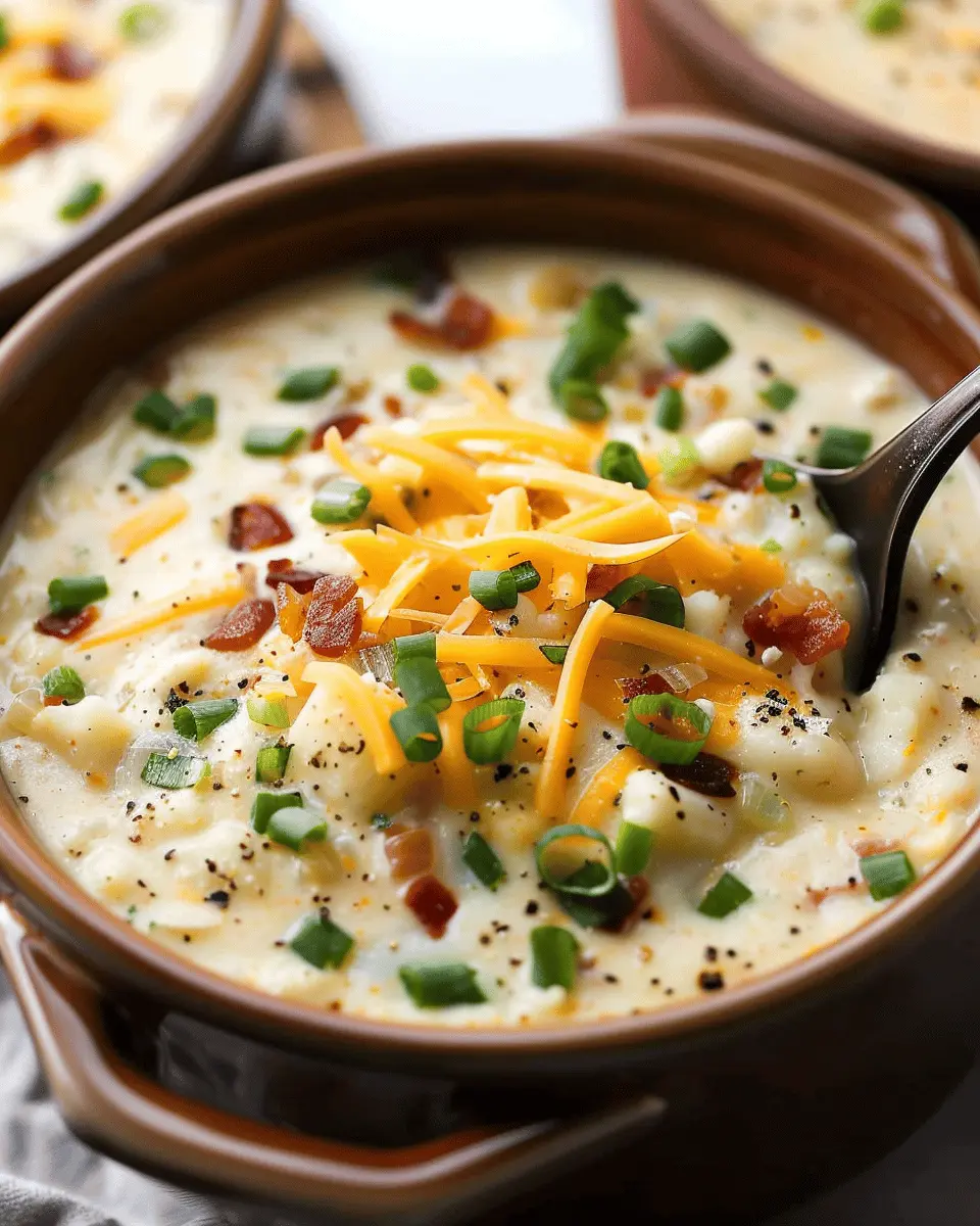 Slow Cooker Crack Potato Soup: Indulgent Creamy Comfort with Turkey Bacon and Chicken Ham