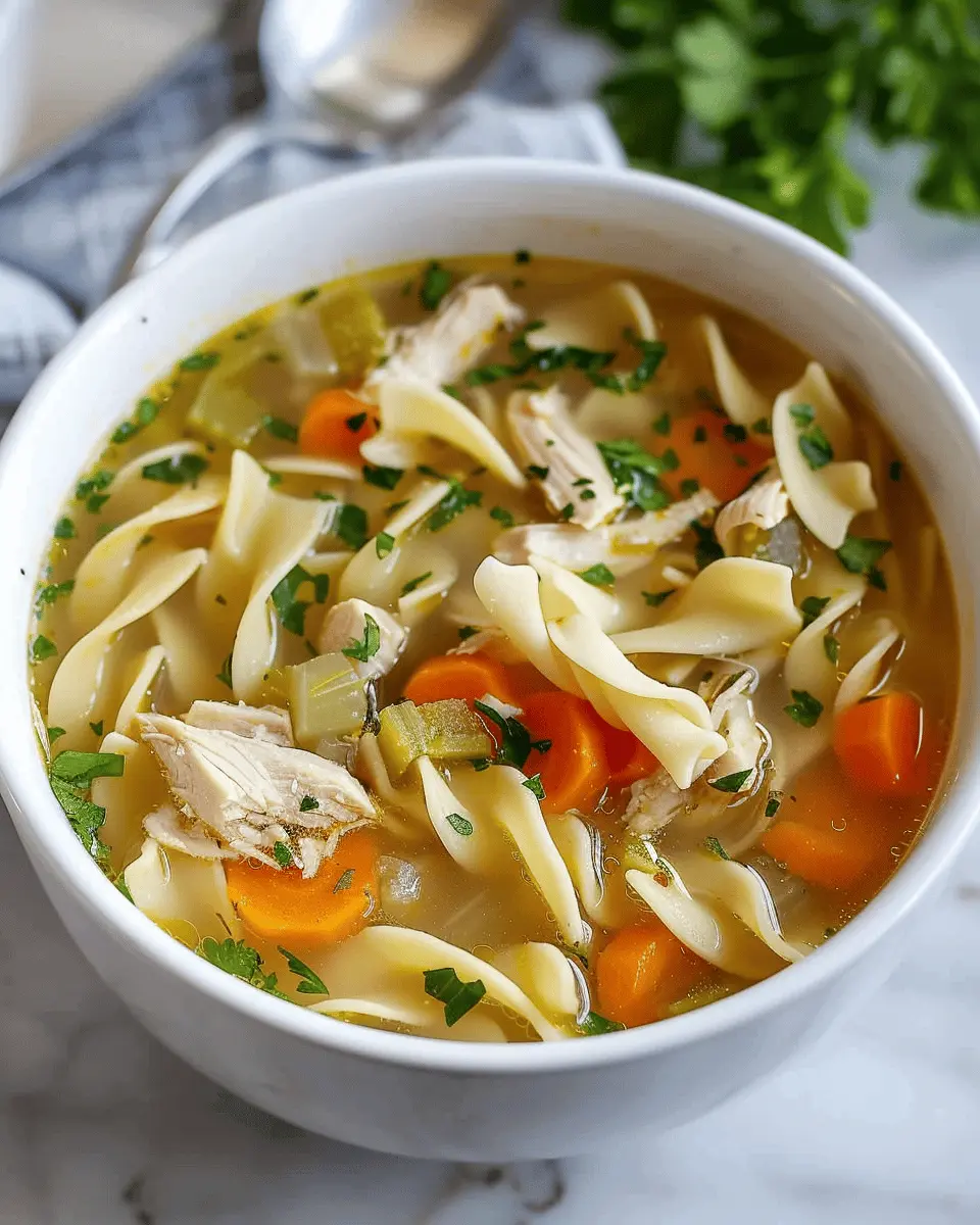 Best Chicken Noodle Soup Recipe – Cozy Comfort with Turkey Bacon