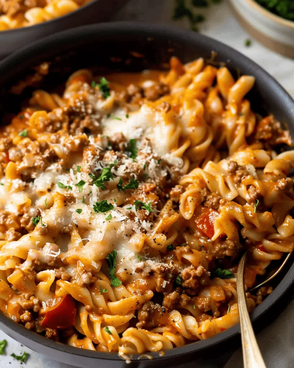 One Pot Creamy Ground Beef Pasta: An Indulgent Family Delight