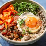 Savory oatmeal bowl